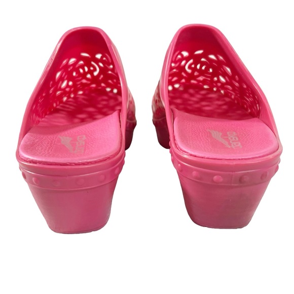 Dansko Pippa Pink Clogs Womens Size 40 9.5-10 Molded Laser Cut - Picture 5 of 10